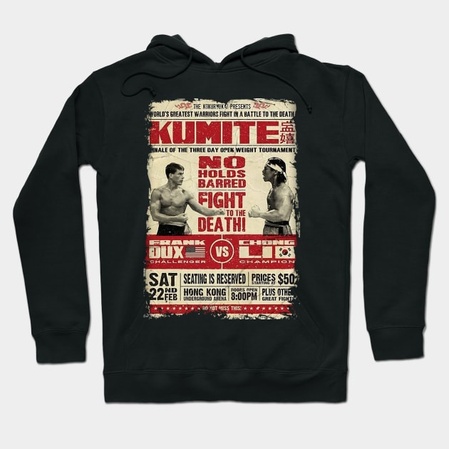 Frank Dux vs Chong Li Bloodsport Hoodie by Poyfriend